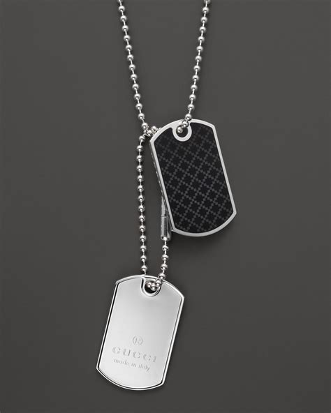 gucci dog tag necklace men|extra small designer dog collars.